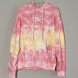 BarStool Sports Women's TieDye Hoodie (Pink / Yellow)